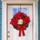 thumbnail image 3 of Ganfancp 2024 Grandes Coronas de Navidad para La Puerta Artificial Iluminado Corona de Navidad con Lazo Rojo Navidad Puerta Corona con Bola de Navidad Navidad Artículos En Liquidación Corona de Navid, 3 of 6