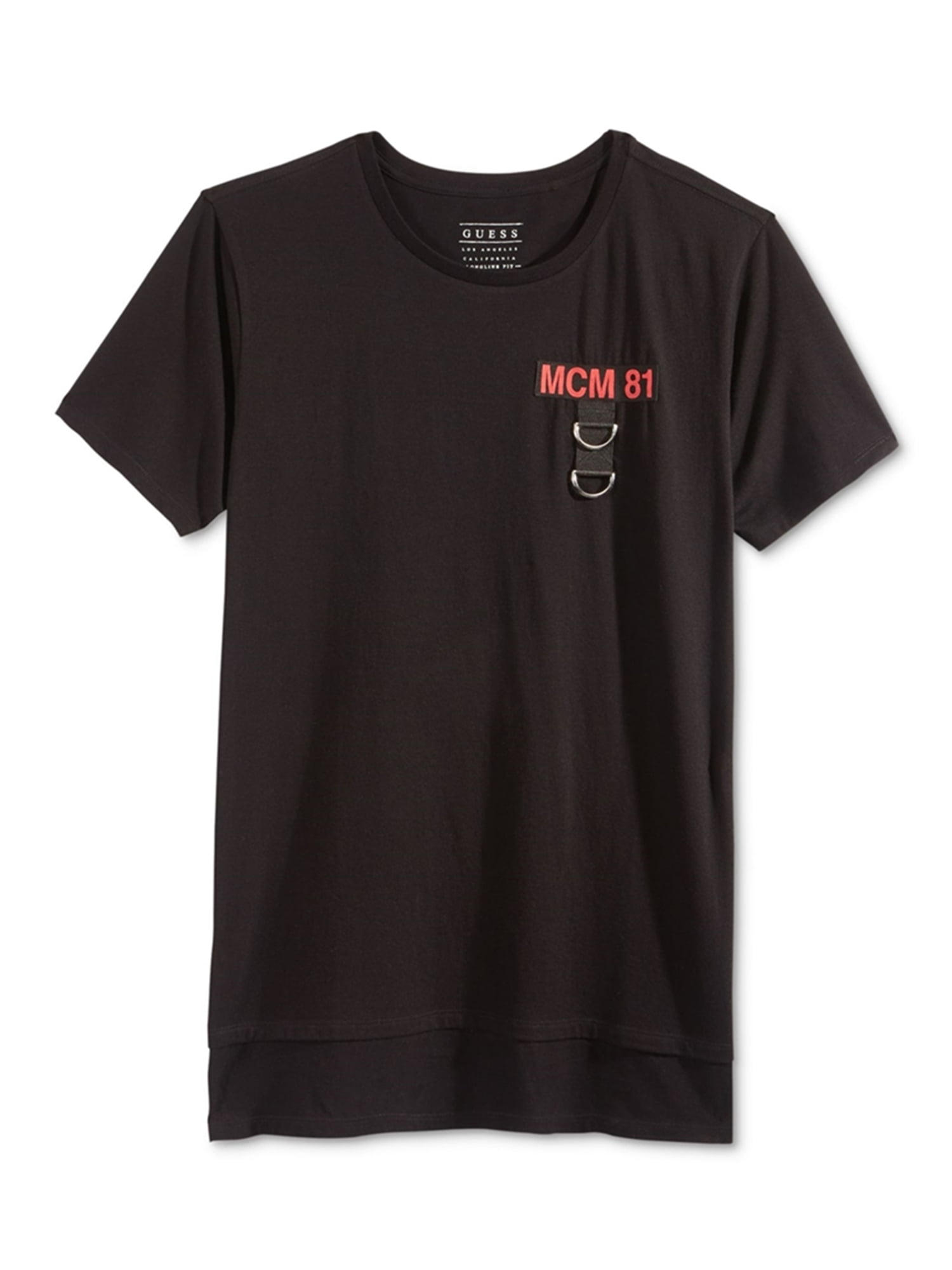 guess longline logo tee