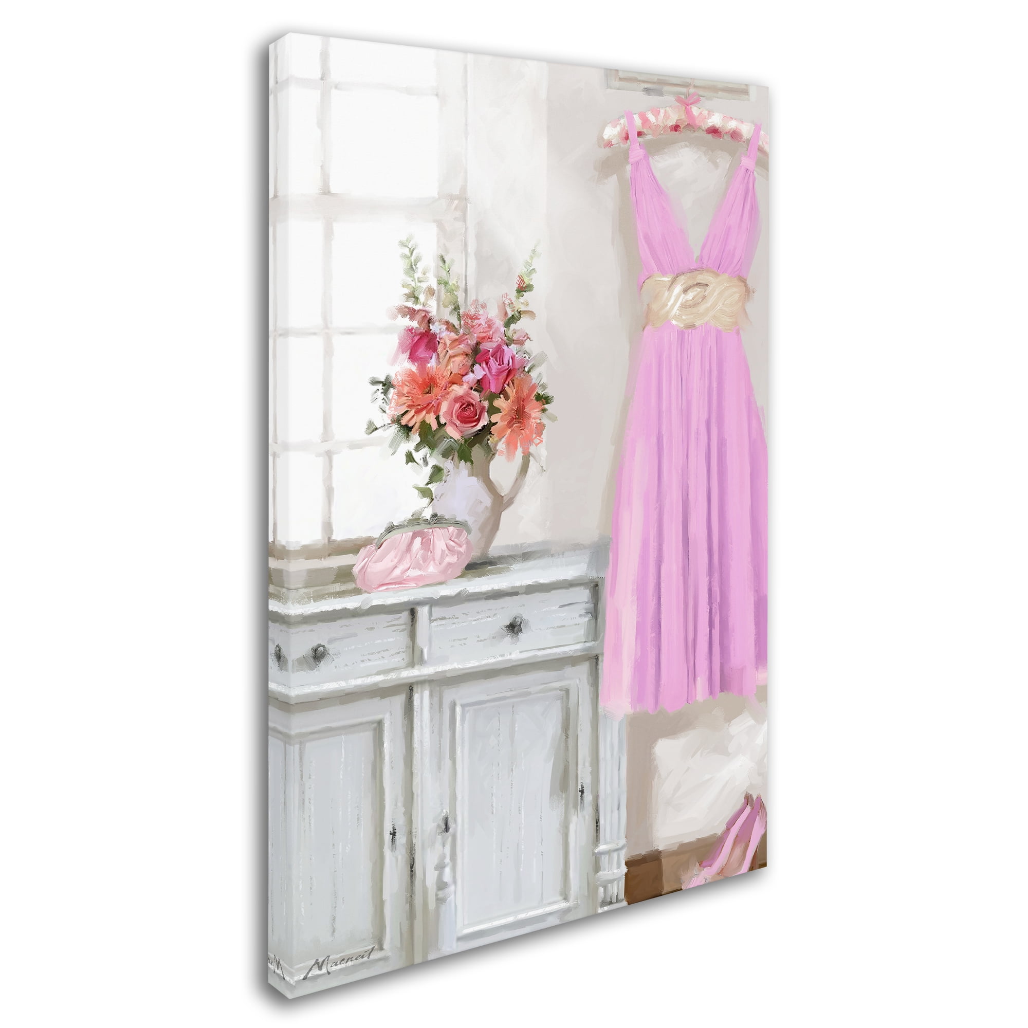 Trademark Fine Art 'Pink Dress' Canvas Art by The Macneil Studio