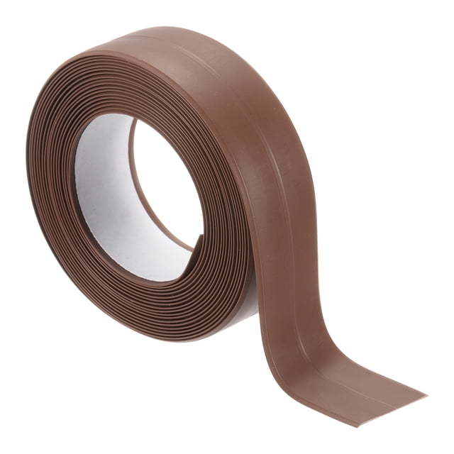 Cinta de Calafateo Uxcell, Cintas de Sellado Autoadhesivas Impermeables para Baño y Tina, Tira de Sellado Marrón 0.9" x 10.5 Ft