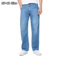 thumbnail image 2 of Pantalones vaqueros de verano para hombre, de talla grande 44, 46 y 48, finos, holgados, clásicos, de pierna recta, 100 % algodón, de marca, a la moda, informales, 2 of 5