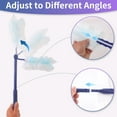 thumbnail image 3 of Replacement Duster Handles Compatible with Swiffer Duster Refill, Extended Handle, Adjustable Length (Blue 1pc), 3 of 7