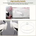 thumbnail image 4 of Linen Drum Lampshades Cranes Beneath Cherry Blossoms Serene Japanese Wildlife 13"x13"x10" Light Shade for Table Lamps Floor Lamp Shades Lampshade Replacement Assembly Required, 4 of 8