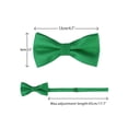 thumbnail image 3 of INSPIRE CHIC Men's Polka Dots Pre-tied Bow Ties Tuxedo Business Wedding Bowties Green, 3 of 3