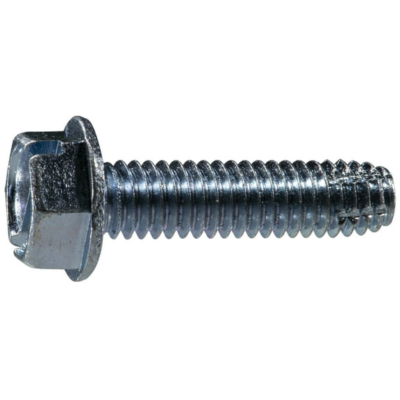5/16"-18 x 1-1/4" Zinc Hex Washer Head Type F Sheet Metal Screws (8 pcs.)