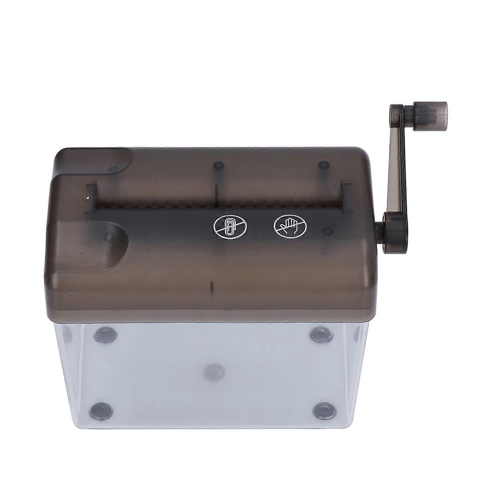 Manual Paper Shredder Portable Manual Compact Structure Simple Operation Hand Crank Shredder for Office Desktop Home