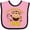 Pink and Black, variant on Inktastic Little Monkey 1st Birthday Boy Boys or Girls Baby Bib