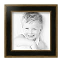 thumbnail image 2 of ArtToFrames 8" x 8" Black Panel With Gold Lip Picture Frame, 8x8 inch Multi Wood Poster Frame (WOM-5092), 4 Pack, 2 of 6
