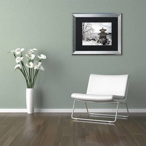 Trademark Fine Art "Silent Day" Canvas Art by Philippe Hugonnard, Black Matte, Silver Frame