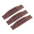 thumbnail image 3 of EeaseMX Puente de guitarra ranurado de 4 cuerdas con cejuela de palisandro para bajo acústico folk, repuestos GO301, 3 of 7