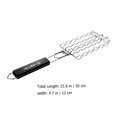 thumbnail image 5 of USHOBE Barbecue Cooking Mesh Wave Shaped Grill Racks Wood Easy to Clean 21.81X4.72X1.18In For Barbecue Tool, 5 of 8