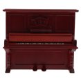 thumbnail image 1 of KAKOWELY Mini piano de madera para decoración de casa de muñecas con forma de piano de simulación, 1 of 5