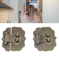 thumbnail image 1 of Antique Jewelry Box Hasp Latch, Retro Bronze Decorative Lock with Matching Screws for Wooden Case, Zinc Alloy Material, 1 of 7
