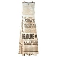 thumbnail image 4 of 2025 Old Newspapers Dress Summer Vintage Print Streetwear Casual Long Dresses Women Design Modern Maxi Dress Big Size 4XL 5XL, 4 of 6