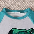 thumbnail image 6 of Gpaecead Toddler Girls And Boys' Pajamas Set Dinosaur Casual Long Sleeve Tops Round Neck Printed Long Pants Sets Blue, 6 of 9