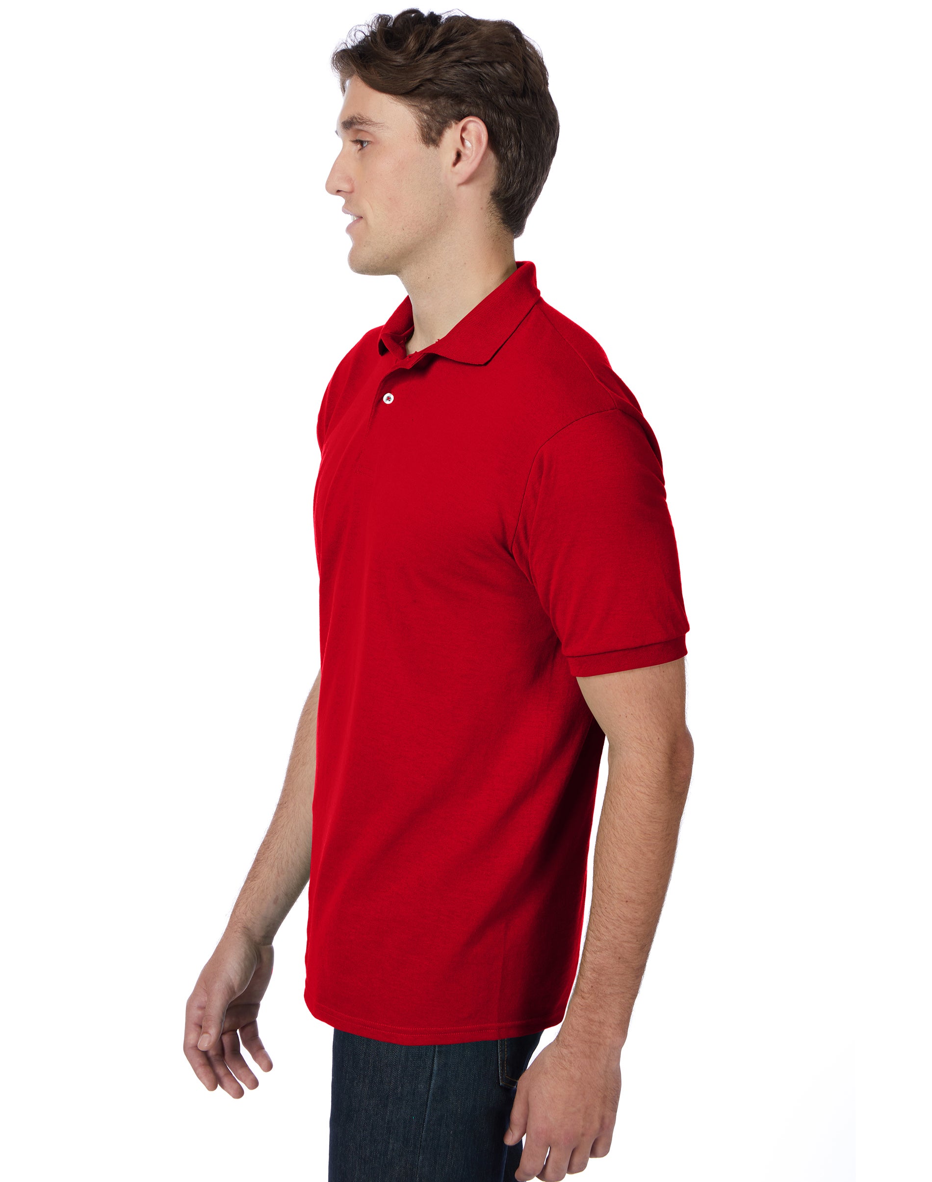 Hanes EcoSmart Men's Cotton-Blend Polo Shirt photo 2