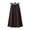 Coffee, variant on Women’s Fall Winter High Waisted Wool Plaid A-line Long Skirt