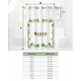 thumbnail image 6 of No Hook Shower Curtain with Snap in Liner, Spring Easter Hand Drawn Color Eggs Hotel Shower Curtains for Bathroom, Washable Shower Curtain Liner Set with Mesh Top Window, 72"x84", 6 of 6