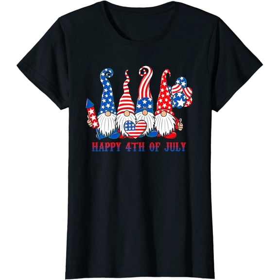 American Patriotic Gnomes USA Independence Day 4th Of July Gift T-Shirt