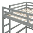 thumbnail image 5 of Euroco Full Size Loft Bed with Desk, Writing Board, Storage Cabinets, Gray, 5 of 13