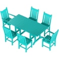 thumbnail image 4 of Paradise 7-Piece Square Trestle Chair Outdoor Dinning Set, 4 of 7
