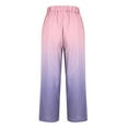 thumbnail image 5 of XPMWRP Pants for Women 2026 Summer Wide Leg Elastic Straight Leg Lounge Pants Drawstring Lightweight Beach Trousers Pink XL, 5 of 5