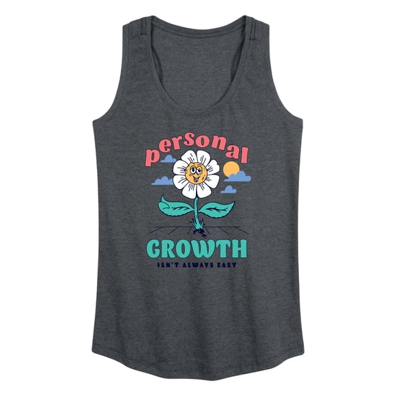 Instant Message - Personal Growth Isn't Always Easy - Women's Racerback Tank Top