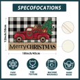 thumbnail image 6 of Merry Christmas Placemats Set of 4 Buffalo Plaid Truck Gift Tree Winter Xmas Table Mats Table Decoration 12x18 Inch, 6 of 6