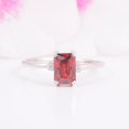thumbnail image 2 of HeartsAndYou 2ct Natural Red Garnet & Diamond Ring Trilogy 100% REAL 14k SOLID White Gold, 2 of 9