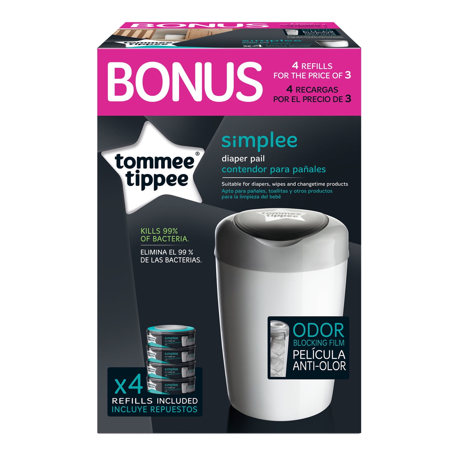 Diaper genie cheap tommee tippee