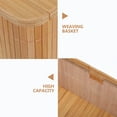 thumbnail image 5 of STOBOK 3Pcs Natural Grass Wicker Storage Baskets Stackable Decorative Storage Boxes for Home, 5 of 6