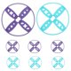 thumbnail image 1 of 8Pcs Outdoor Flying Disc Interactive Toy Throwing Disc Flying Disc Toy Portable Plastic Disc Toy, 1 of 3