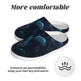 thumbnail image 6 of Daiia Ice blue light spot jellyfish Print Women’s Fuzzy Slippers Memory Foam Lightweight House Shoes Cozy Loafer Flannel House Shoes-42/43, 6 of 7