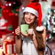 thumbnail image 3 of Vidrio De Lunares Vaso navideño con lunares, diseño de Papá Noel, árboles y copos de nieve para brindar en Navidad (1 unidad, verde) Rkxzt, 3 of 8