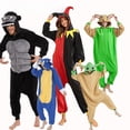 thumbnail image 2 of Pijama de una pieza con dibujos animados para niños, traje de actuación con diseño de dinosaurio y unicornio, camisón de monstruo sónico, 2 of 5
