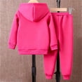 thumbnail image 4 of Karoyedx Toddler Sweatsuit Boys Sweatsuits Two Pieces Pants Set Printed Hoodies Sweatshirt and Sweatpants Set Outfit Sets for Boy Hot Pink Size,5-6 Years, 4 of 4