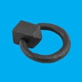thumbnail image 5 of Renovators Supply Cabinet Pulls 2" Black Cast Iron Swing Handle Ring Drawer Pulls w/Screws, 5 of 11