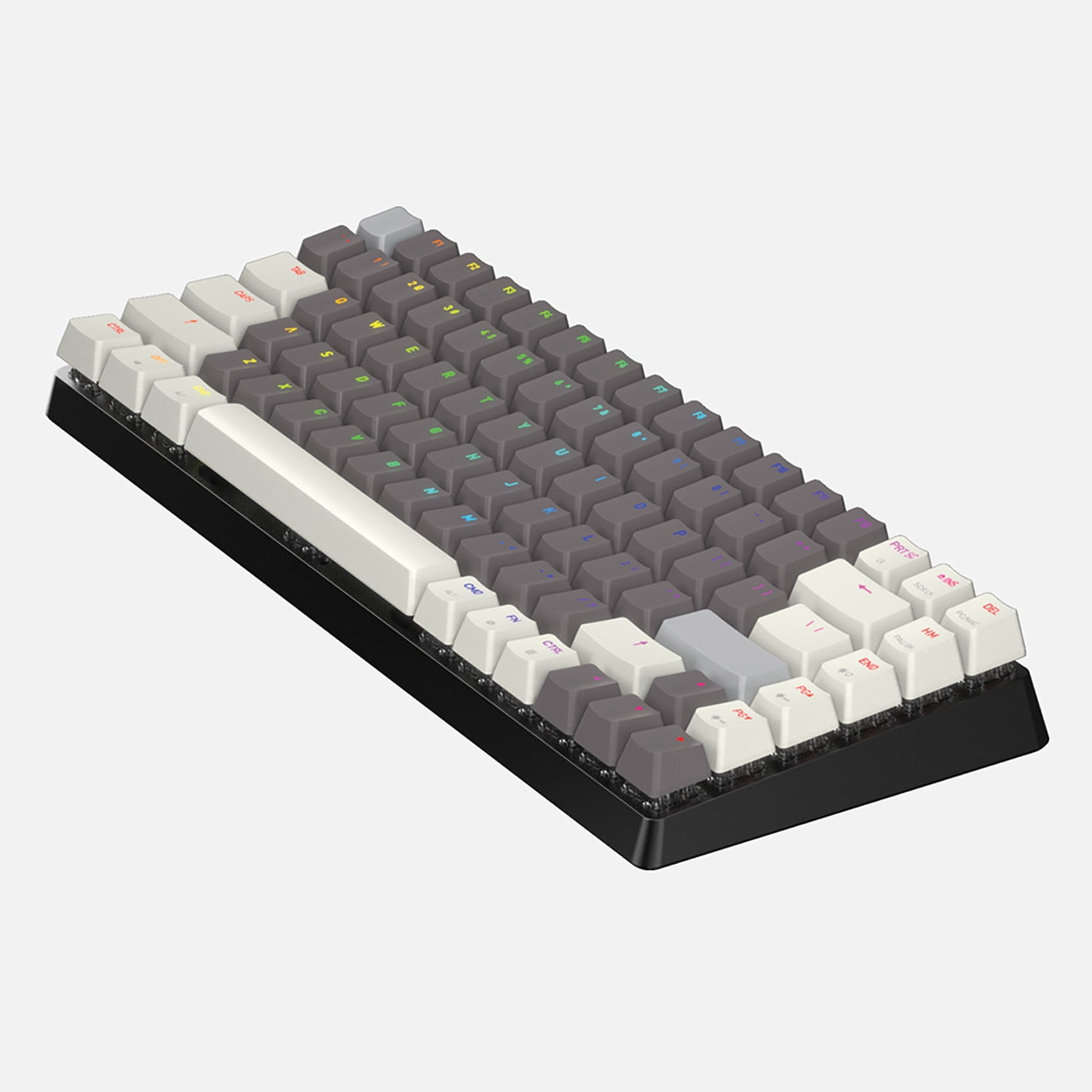 Azio Cascade Bluetooth and USB 75% Mechanical Computer Keyboard, Hot-Swappable Switches, Backlit, Galaxy Light, CRG2G104
