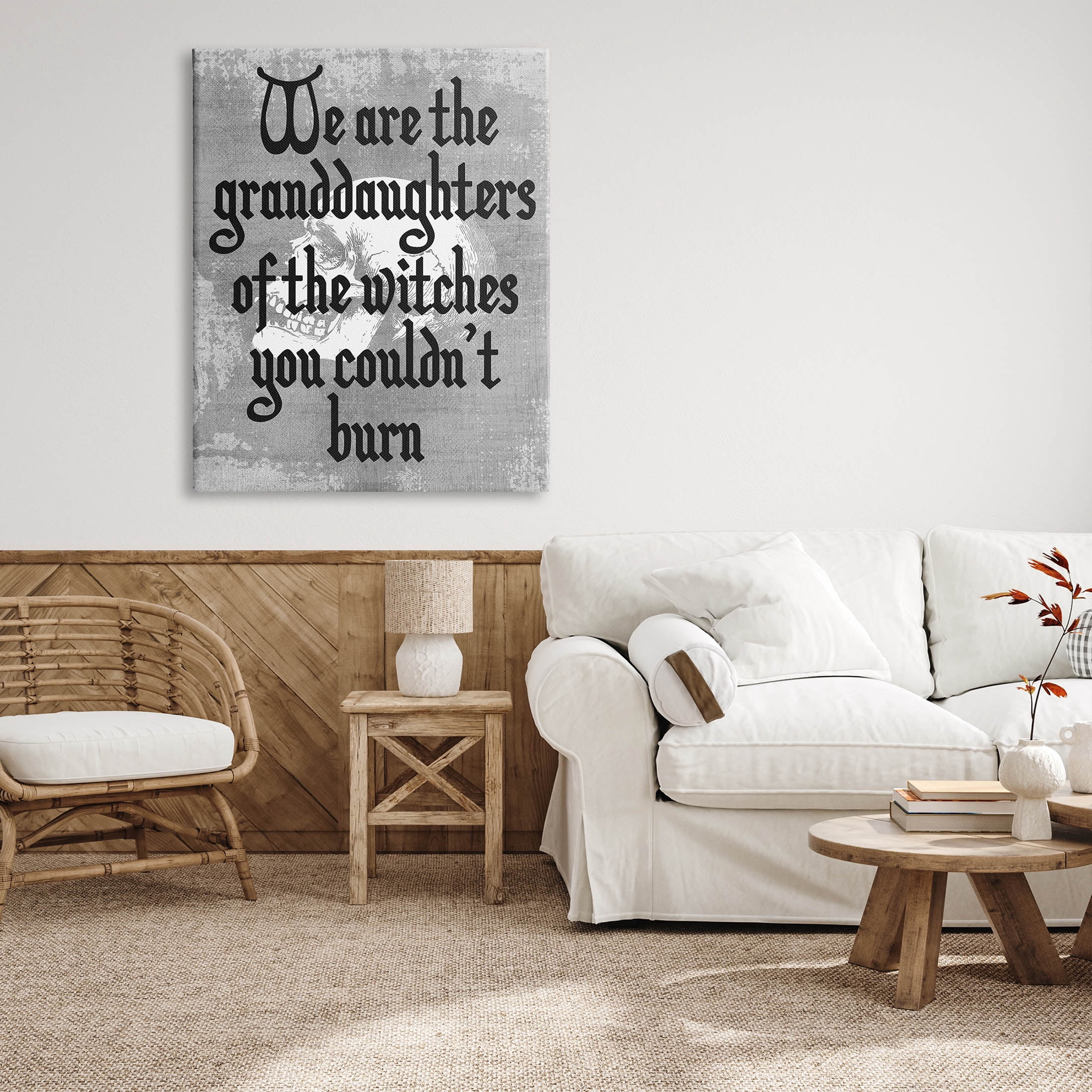 Stupell Industries Witches You Couldn't Burn Phrase Graphic Art Gallery Wrapped Canvas Print Wall Art, Design by Lil' Rue