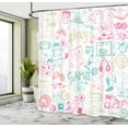 thumbnail image 4 of Ambesonne Video Games Shower Curtain, Monochrome Gaming 90s, 69"Wx75"L, Pink Seafoam, 4 of 4