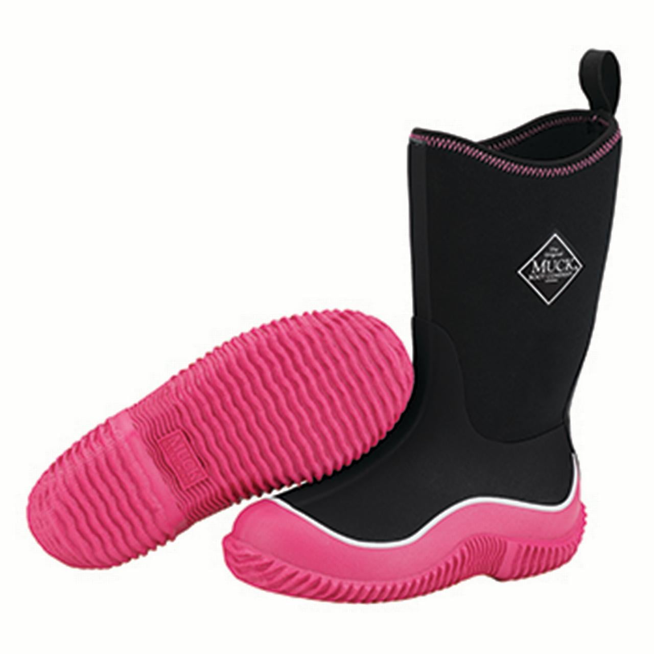 Muck Boot Company Hale Pink Polka Dot Waterproof Big Kids All Season Boots Sz 7 