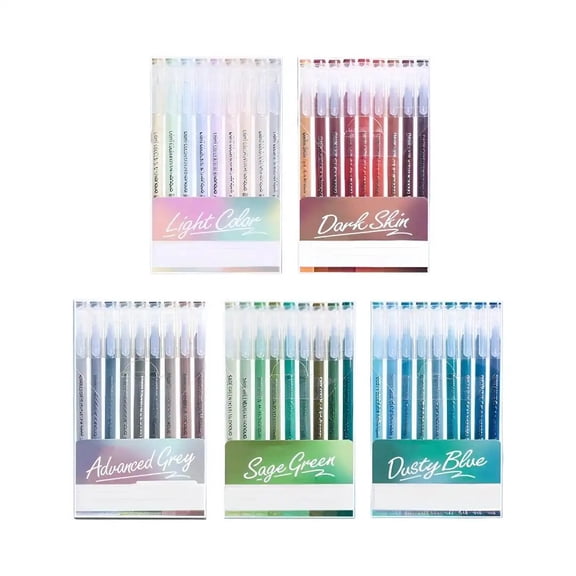 Gel Pens for Adult Coloring Books, Artist Colored Gel Markers, DIY handbook pen, Perfect for Drawing Doodle Crafts Journaling Planner and Note Taking, Multicolor, 45-Count