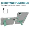thumbnail image 3 of iPad Pro 11 inch 2nd Generation 2020 Shockproof Case, iPad Pro 11 2020 Case, Dteck Heavy Duty Anti-impact Rugged Hybrid 3 Layer Full Body Protection Case Built-in Kickstand, Gray+Mint, 3 of 6