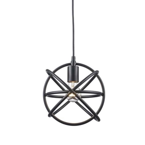 Trans Globe Lighting 30272 Viewridge 10" Wide Mini Pendant - Black