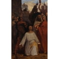 thumbnail image 2 of Jean-François Brémond 16x24 Black Ornate Framed Double Matted Museum Art Print Titled: The Martyrdom of Saint Christophe (1843), 2 of 5