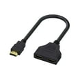 thumbnail image 1 of Câble Adaptateur Répartiteur HDMI 1 Entrée 2 Sorties pour Moniteur de Bureau pUS, 1 of 7