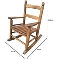 thumbnail image 2 of K079NT Durable Natural Child’s Wooden Rocking Chair/Porch Rocker - Indoor or Outdoor - Suitable for 3-7 Years Old, 2 of 4