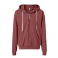 thumbnail image 4 of Soepste Mens Hoodies Zip Up Hoodie Men Quarter Zip Hoodie Men Mens Shirts Long Sleeve Waffle Solid Color Sweatshirt 1/4 Zip Pullover With Pockets XXXXXL, 4 of 5