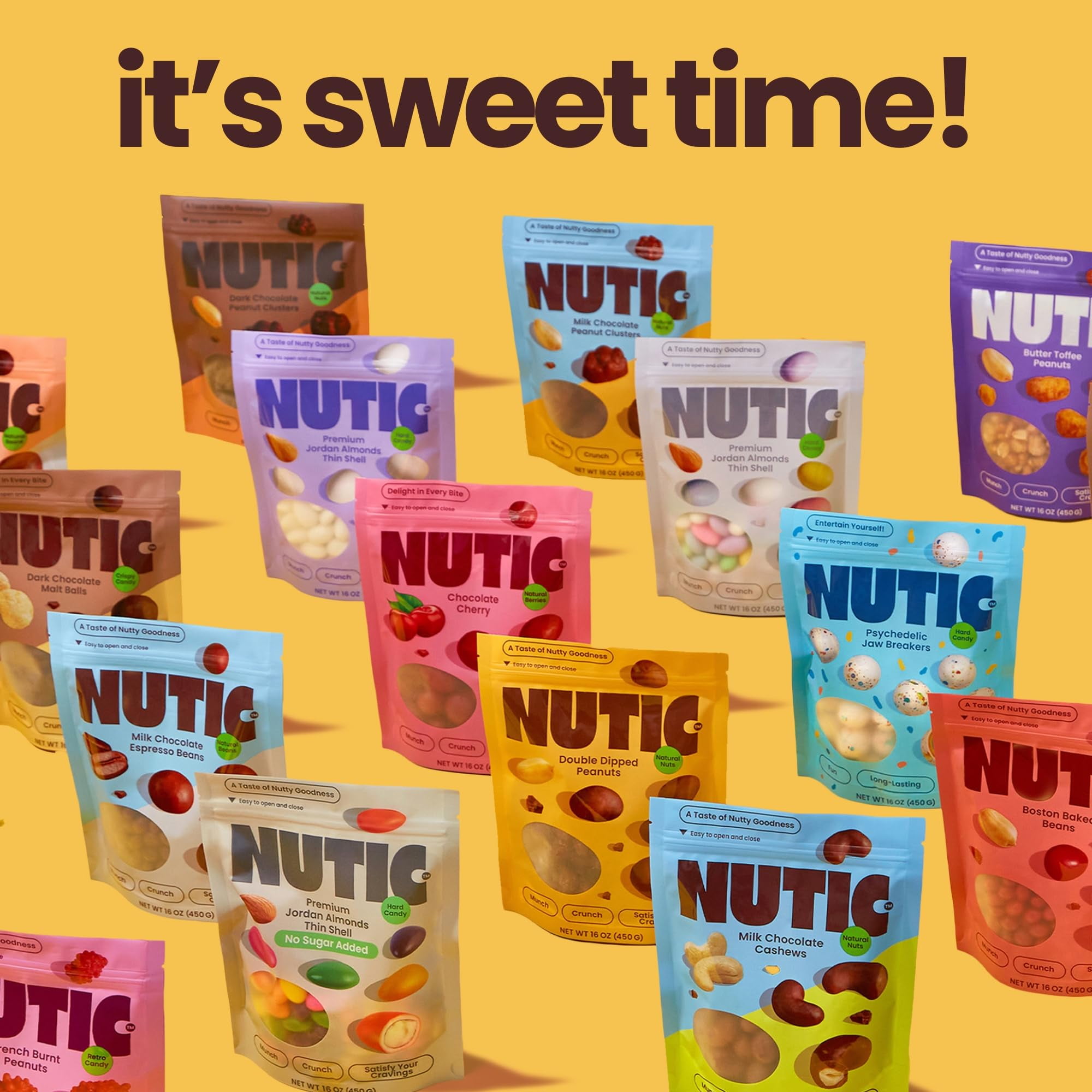 Nutic Dark Chocolate Malted Milk Balls - 1LB, Classic Treats for Holidays and Movie Nights, Luxurious Malt Balls Coated in Rich Dark Chocolate - Made in the USA - (Pack of 1)