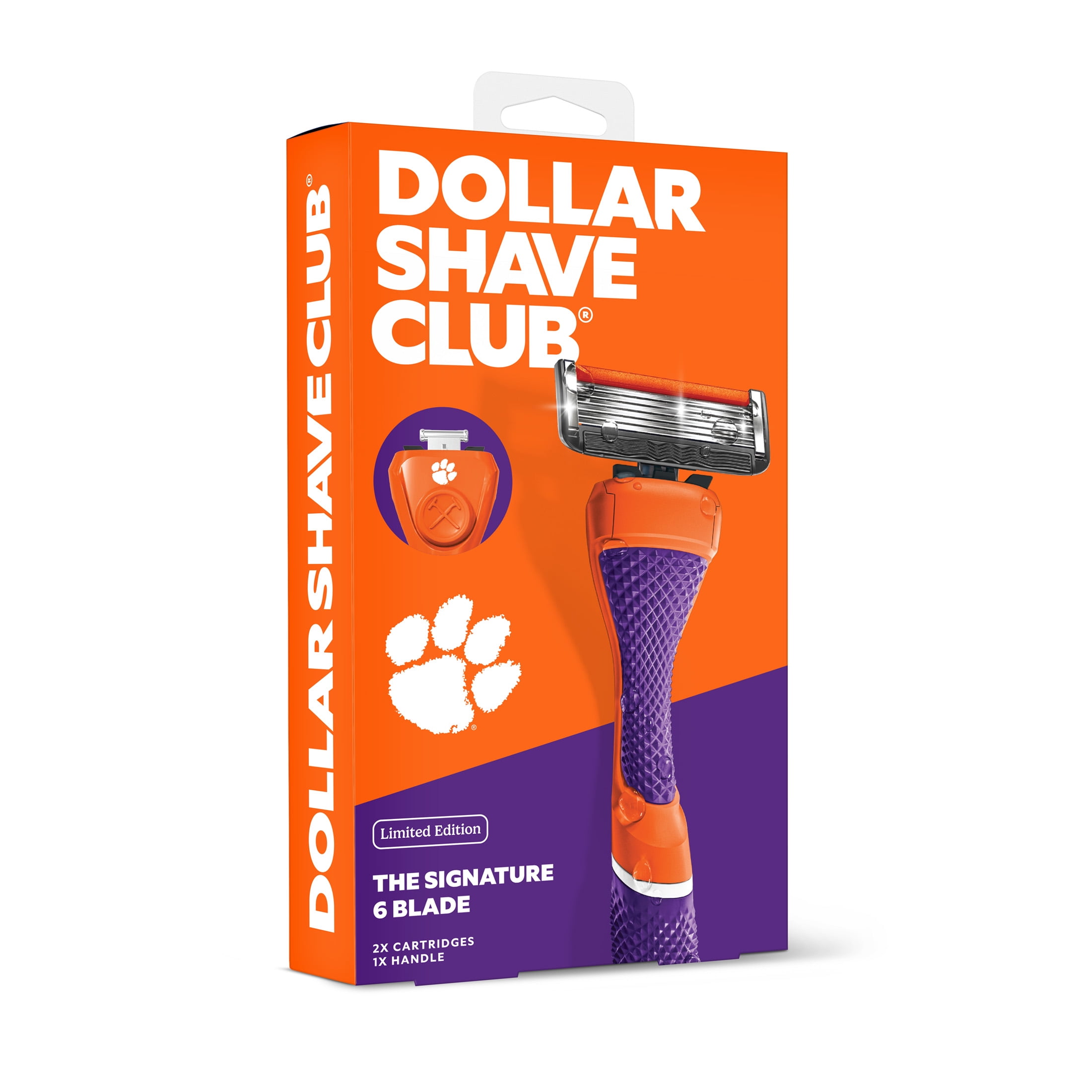 Dollar Shave Club Clemson 6-Blade Razor Starter Set